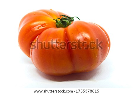 Red raf tomato on white background Fresh vegetable. Healthy eating Zdjęcia stock © 
