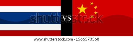 flag of thailand vs china