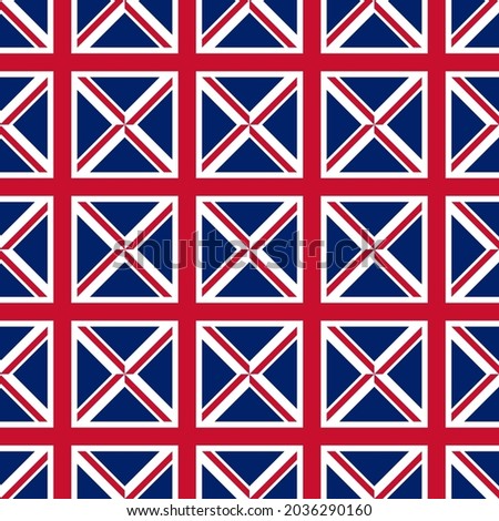 seamless union jack flag ceramic tile pattern. vector illustration. decoration, banner, dress, jersey, book cover, cloth table and etc