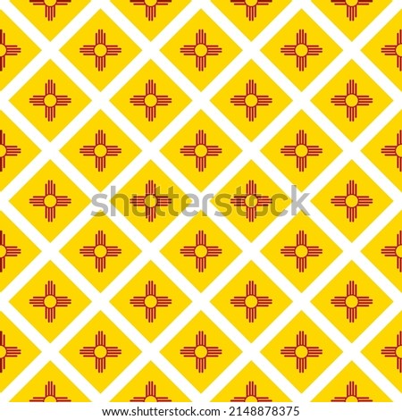 new mexico flag pattern. abstract background. vector illustration