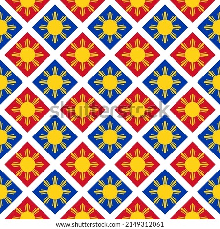 filipino ceramic tile pattern. abstract background. vector illustration