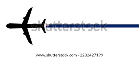 new zealand plane icon vector illustration. isolated on white background