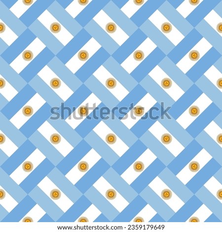 argentina flag pattern design. vector illustration