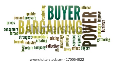 Buyer Bargaining Power  in word collage