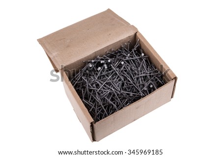 Similar – Image, Stock Photo Boxes with nails and screws