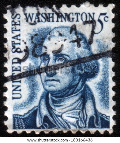 USA-CIRCA 1966: A stamp printed in USA shows image of the George Washington, circa 1966.