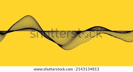 abstract wave curve line, concept for mountain motion line