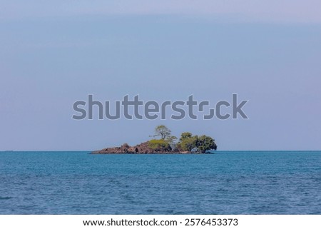 Similar – Image, Stock Photo The small island surrounded by giants in the Ranco lake