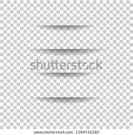 Vector realistic Cuts in paper sheet with a shadow on transparent background. 3d incision in the paper. parallel lines. Template for your design.