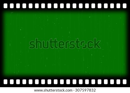 old film effect - green screen
