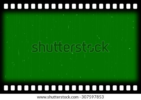 old film effect - green screen