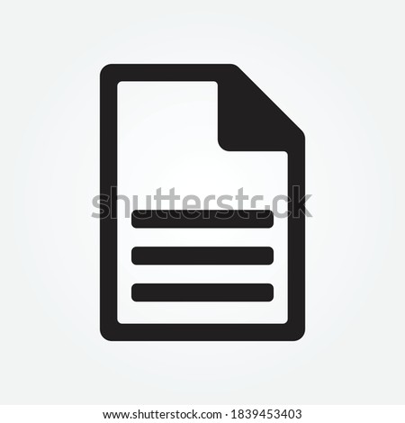 Document icon design vector for multiple use 