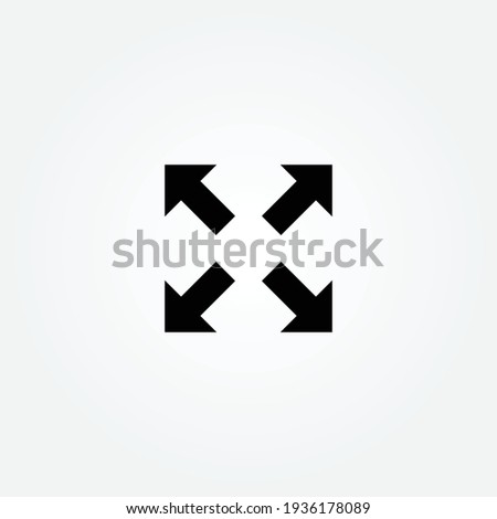 Four arrows icon design vector for multiple use 