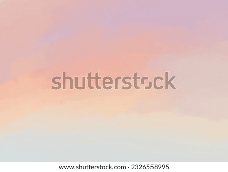 Image, Stock Photo Vanilla Sky Clouds Sunrise