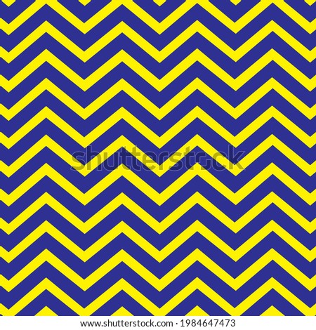 yellow navy blue zigzag patterns on the background, vector