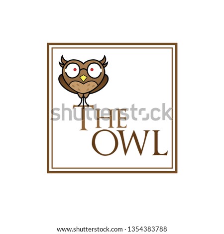 The Owl Illustration Clothes Logo Vector