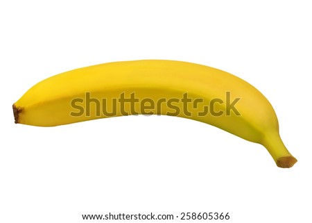 banana organic eco product isolated on white background