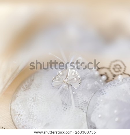 Abstract soft blur  background wedding decoration toned photo
