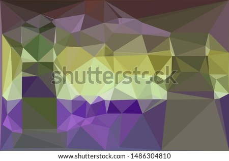 polygonal background purple floor and yellow air, pillars of stone