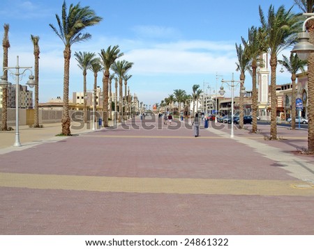 Hurghada, Egypt, street.\
\
To see similar images, please VISIT MY GALLERY.