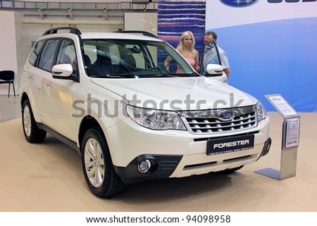KIEV - SEPTEMBER 10: Subaru Forester at yearly automotive-show \