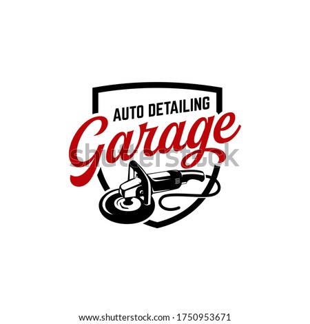 auto detailing logo polisher car vintage