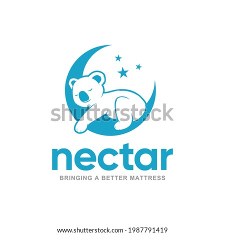 nectar mattress comfortable logo design