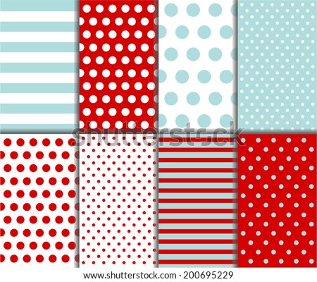 poka dots and stripes