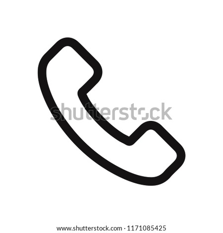 Phone vector icon. Call,communication symbol. Flat vector sign isolated on white background. Simple vector illustration for graphic and web design.