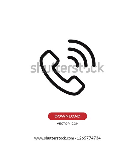 Telephone call icon vector