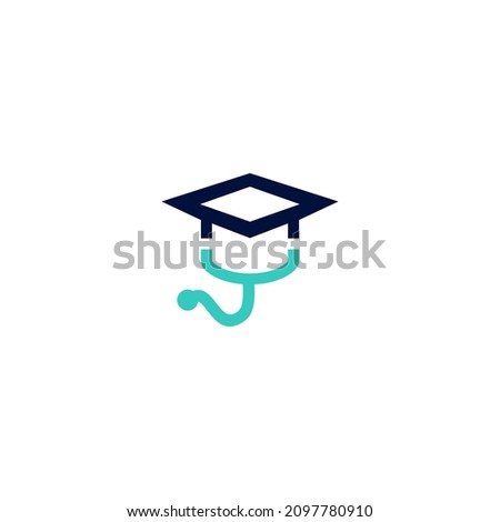 Study medical Education Icon logo design