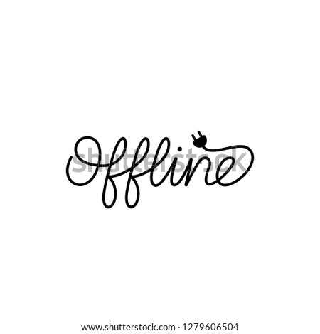 Offline Wordmark Typograhpy Text Lettering Logo Design Inspiration