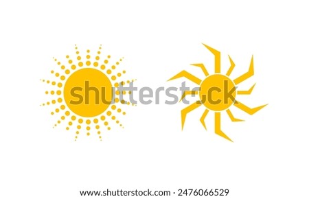 Sun icons vector. Sunshine, Sunset vector