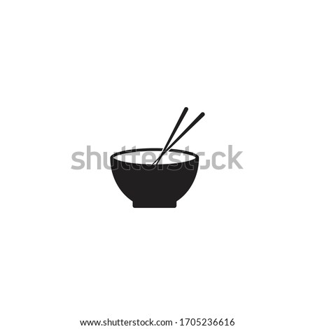 Noodle bowl logo  design vector ilustration template