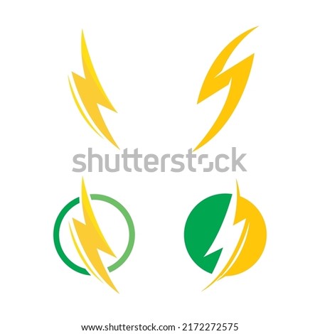 Lightning Logo vector illustration design