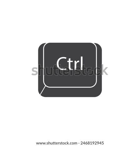 Keyboard icon flat design template