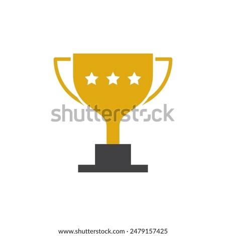 Trophy icon vector eps 10 flat design