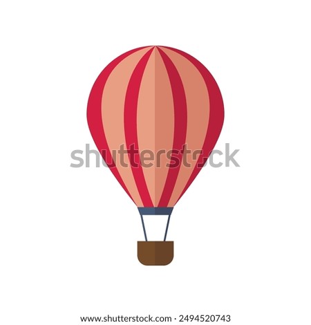 Air balloon icon flat design