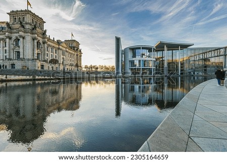 Similar – Image, Stock Photo The Reichstag at dusk, Berlin, Germany.