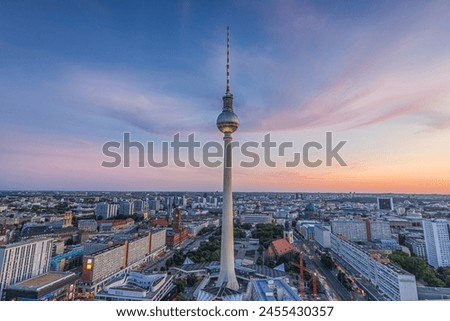 Similar – Image, Stock Photo High-rise buildings in Berlin at Potsdamer Platz with inserted moon