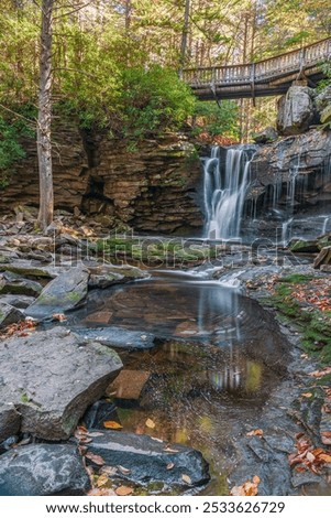 Similar – Image, Stock Photo Hiking in the Blackwater Valley