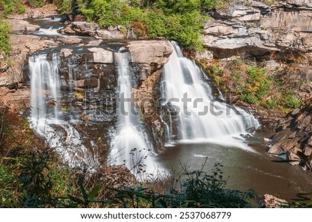 Similar – Image, Stock Photo Hiking in the Blackwater Valley