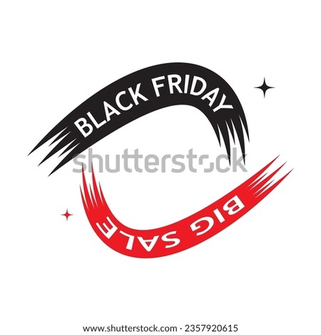 Discount or sale logo design label - Black Friday logo concept