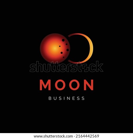 Initial letter O moon icon logo design inspiration Foto stock © 