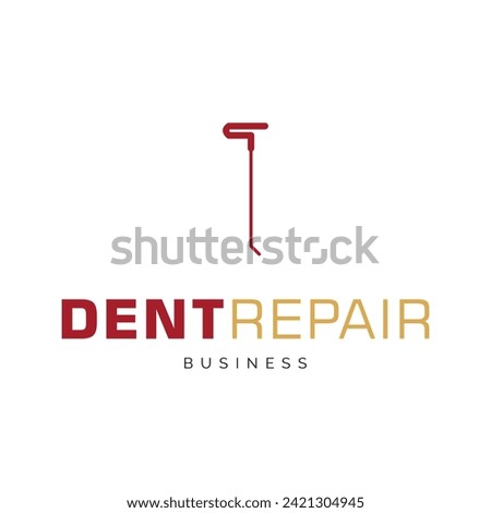 Dent Repair Icon Logo Design Template