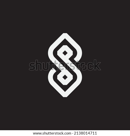 S or PDS PSD SDP monogram design logo template.