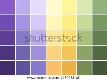 Abstract texture, color combination, pixel effect. Squares in bright purple violet yellow green colors, variety of pastel shades and nuances, fresh flower gamma. Suitable for backgrounds and printing. Imagine de stoc © 