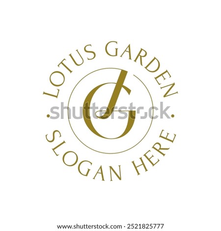 Initial Monogram Letter LG GL Logo Design