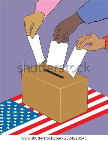 The election of the president of the United States of America is an indirect election system. The ballot box is a temporarily sealed container with a narrow slot to accept sealed ballot papers.