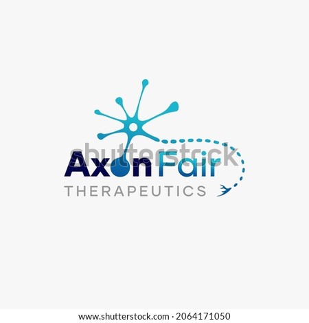 Neuron Axon Medical Therapeutic Logo Design Idea